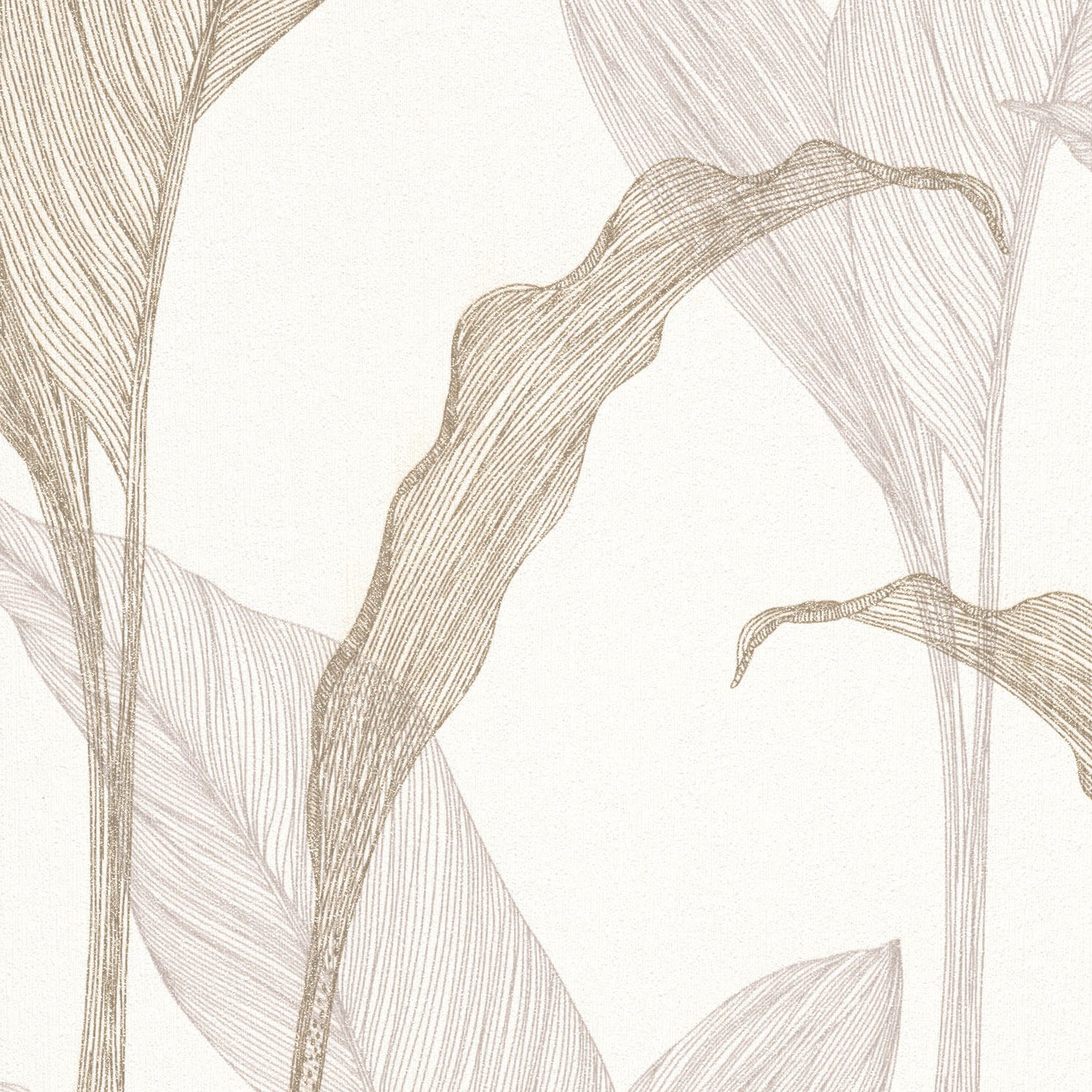 vinyle expansé 10207-02 papier peint intissé fleurs floral 0.53 x 10.05 m Erismann ELLE Décoration beige - 2