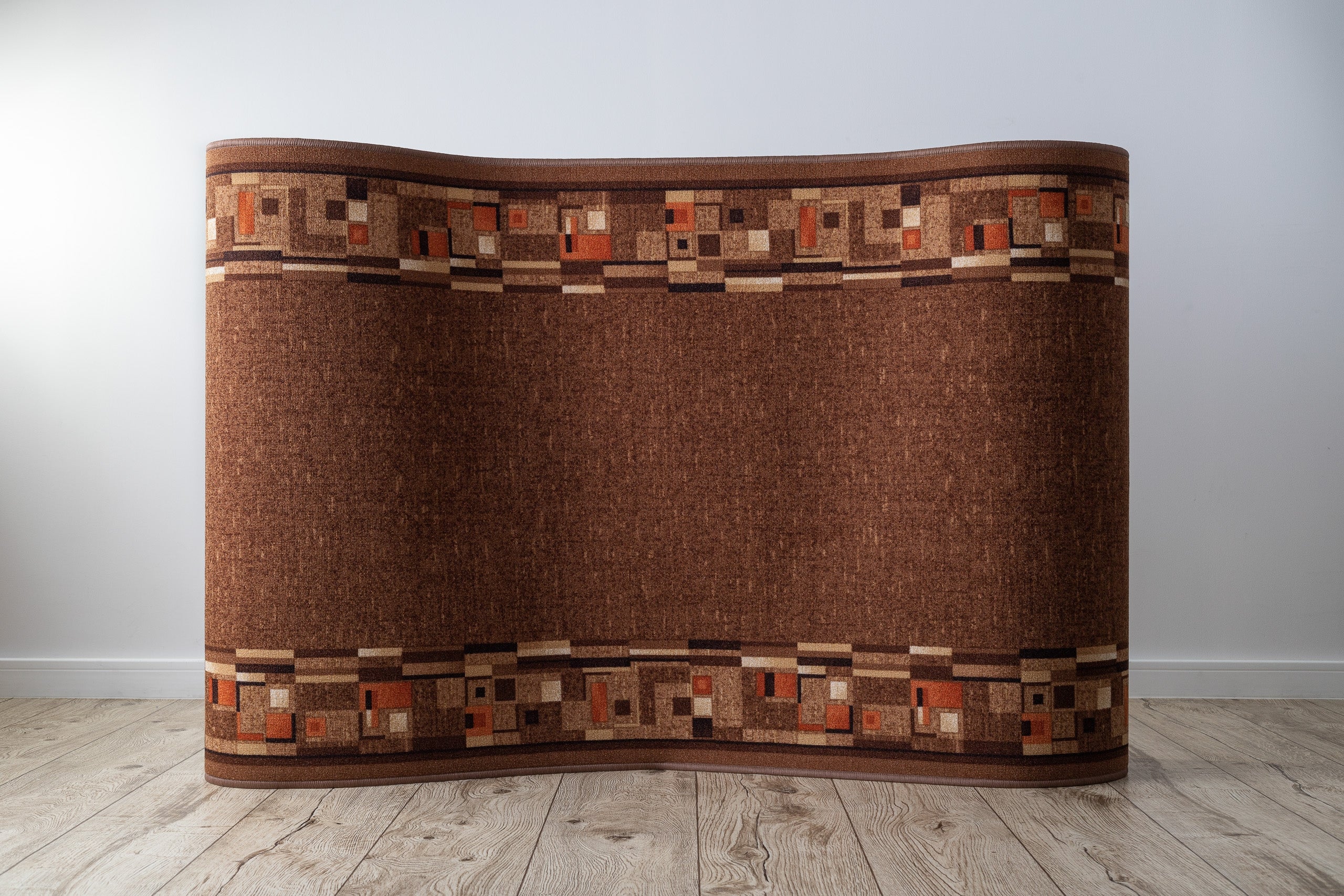 TAPIS DE COULOIR ANTIDÉRAPANT BOMBAY marron 80cm 80x490 cm - 3