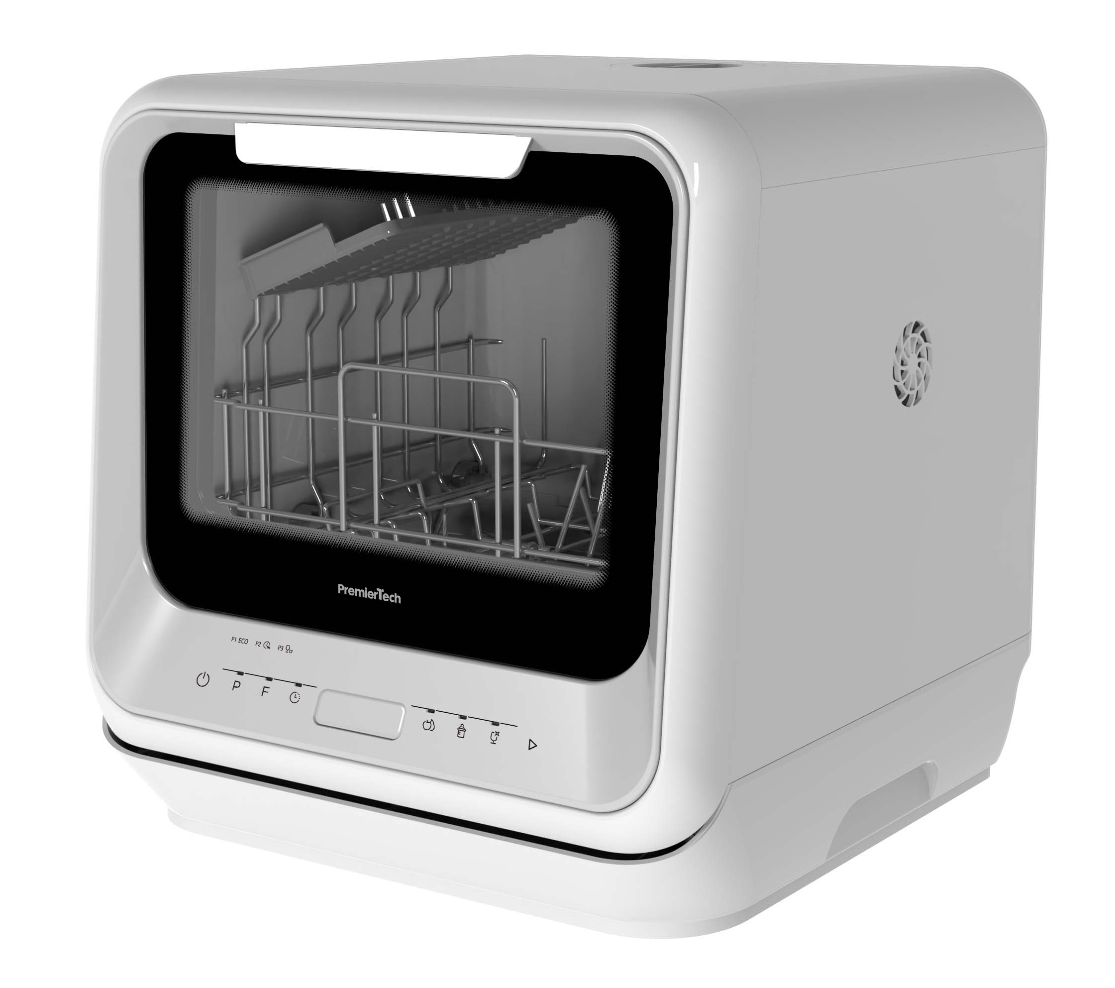 PremierTech PTLS2 Mini Lavastoviglie 2 coperti 6 programmi, libera installazione, Bianca - 6