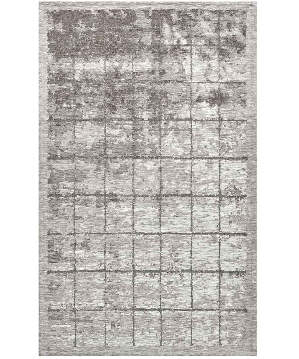 Dywan welurowy antypoślizgowy URANO 140x200 cm SREBRNY | GalleriaFarah1970
