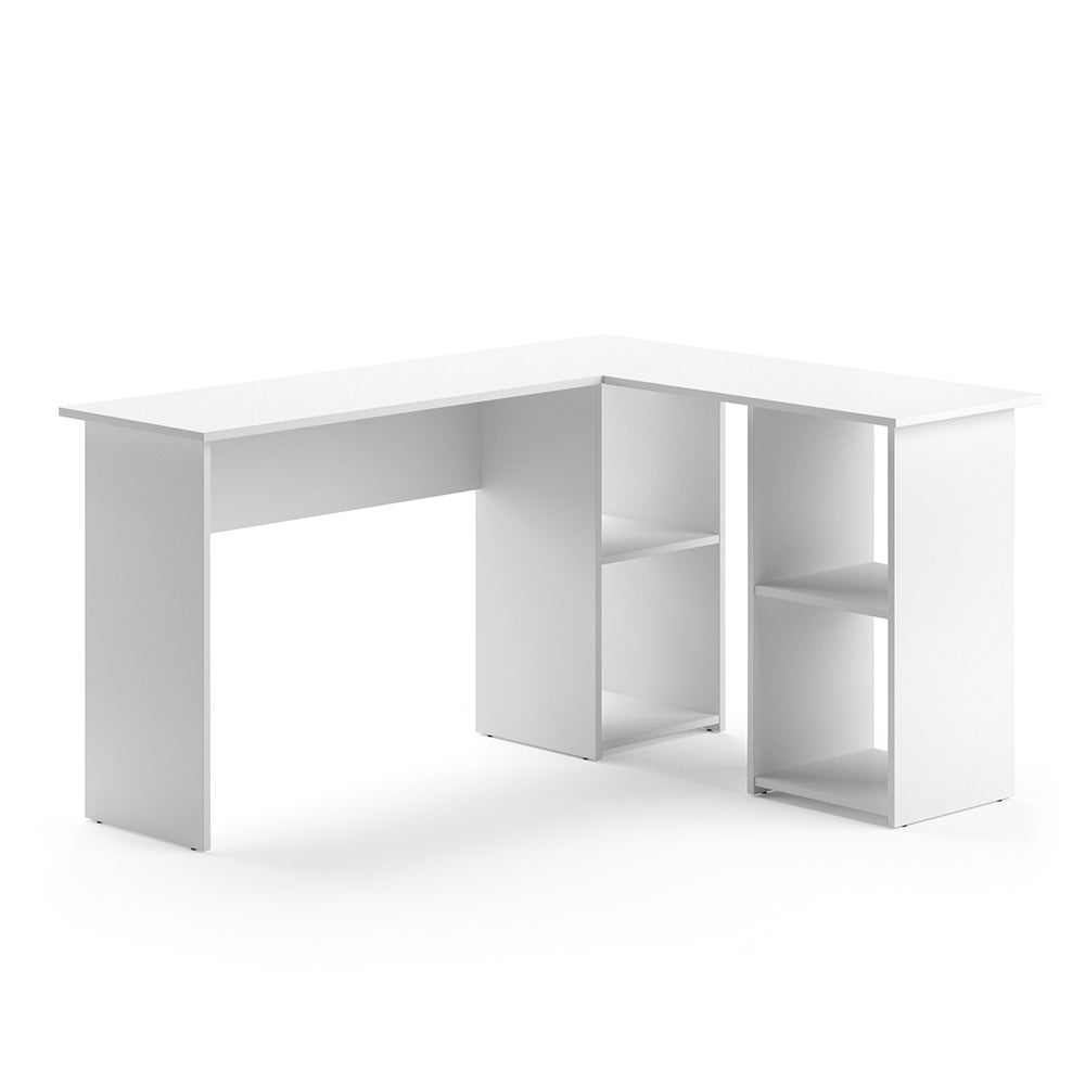 Bureau d'angle arrondi blanc - Circula
