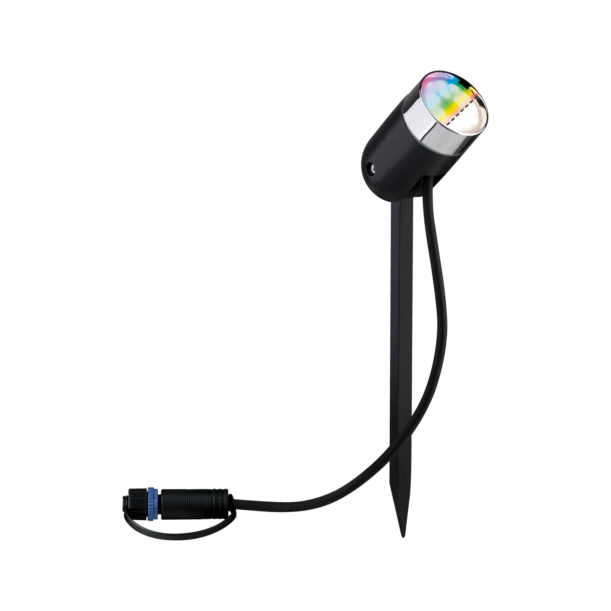 Plug & Shine Projecteur de jardin LED Smart Home Zigbee 3.0 Pike Kit de base IP65 RGBW+ 3x4,2W 21VA Anthracite - 3