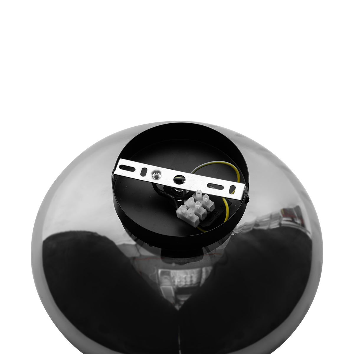 Plafoniera smart nera con vetro fumé incl. WiFi P45 - Ayesha - 7