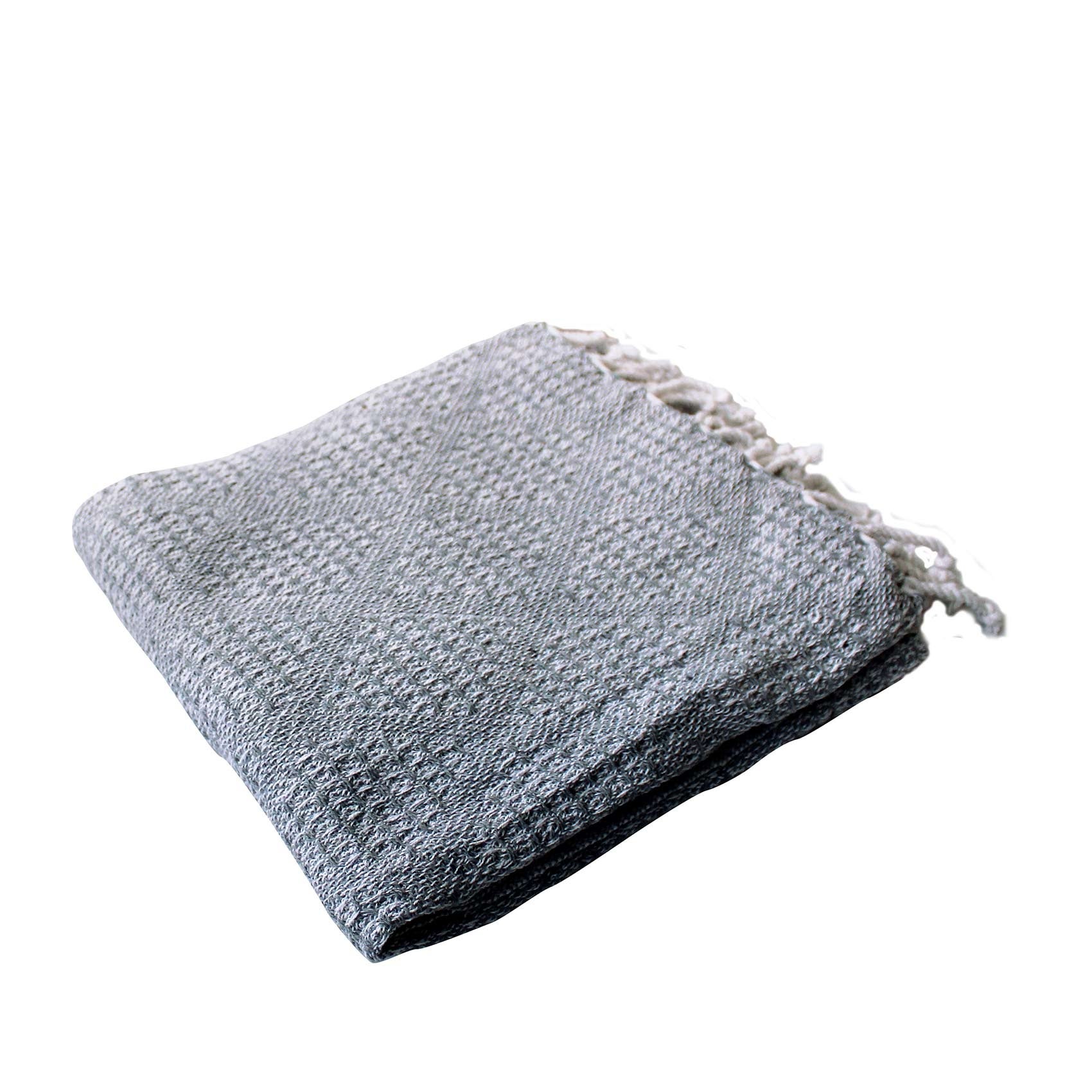 Manta jacquard con flecos - 6
