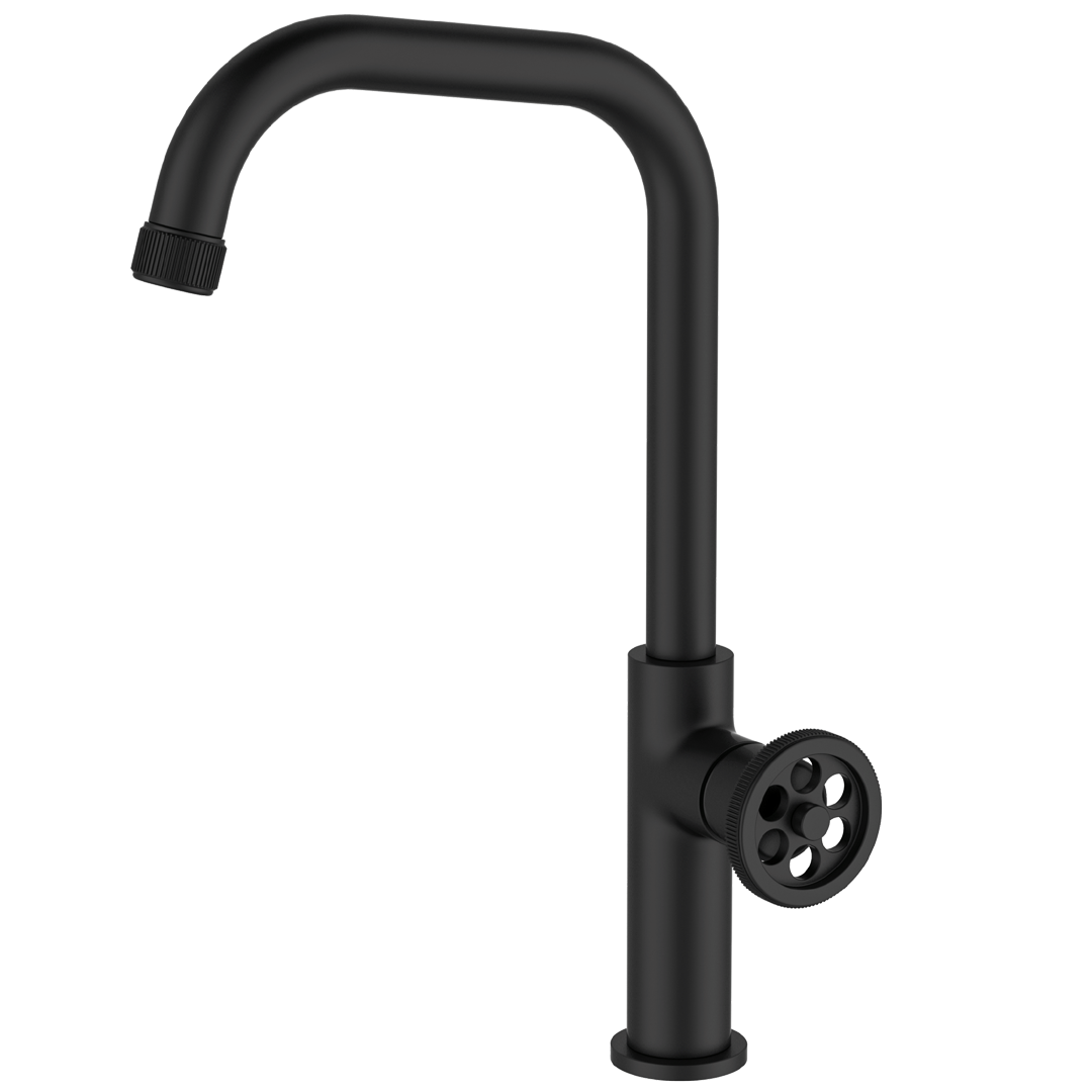 Indus czarna matowa bateria zlewozmywakowa