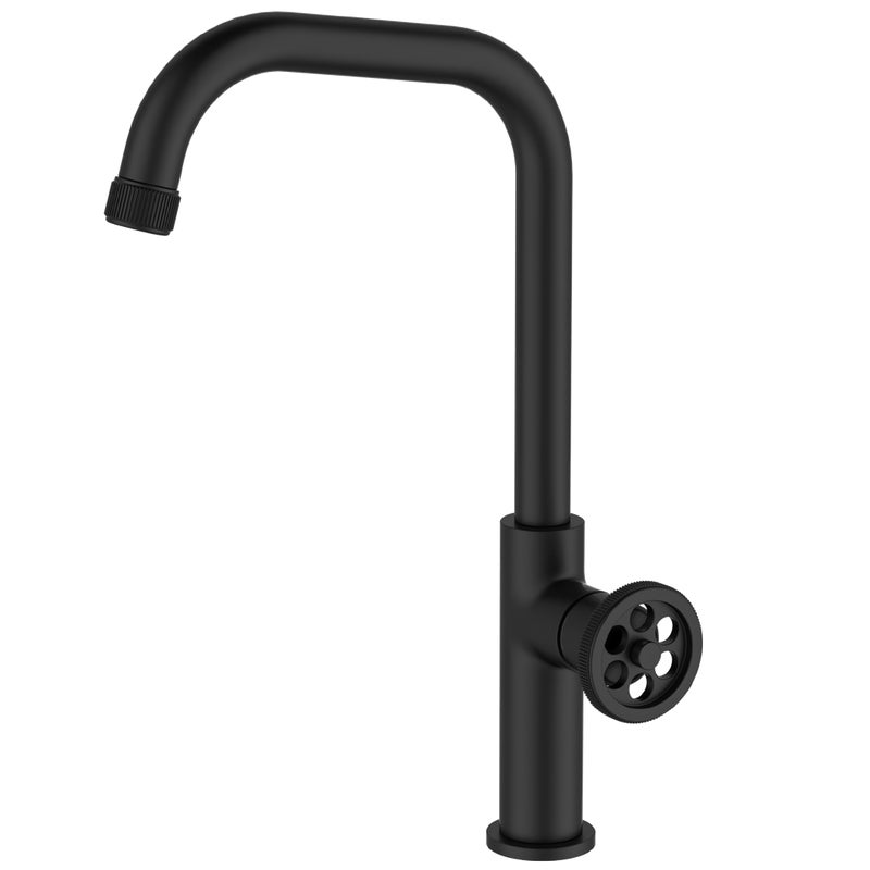 Indus czarna matowa bateria zlewozmywakowa