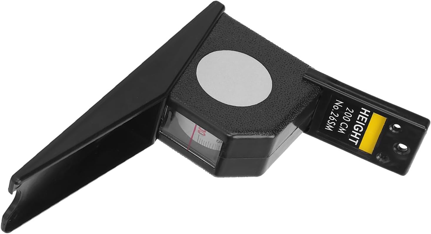 (BLACK) Toise Pratique pour Adultes et Enfants, Altimètre de 2 Mètres, Règle à Ruban Rétractable - 3
