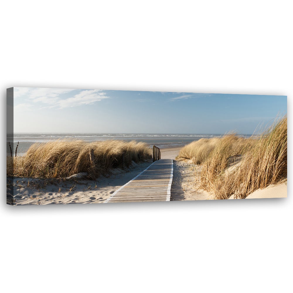 Obraz na płótnie, Morze Plaża Wydmy 150x50