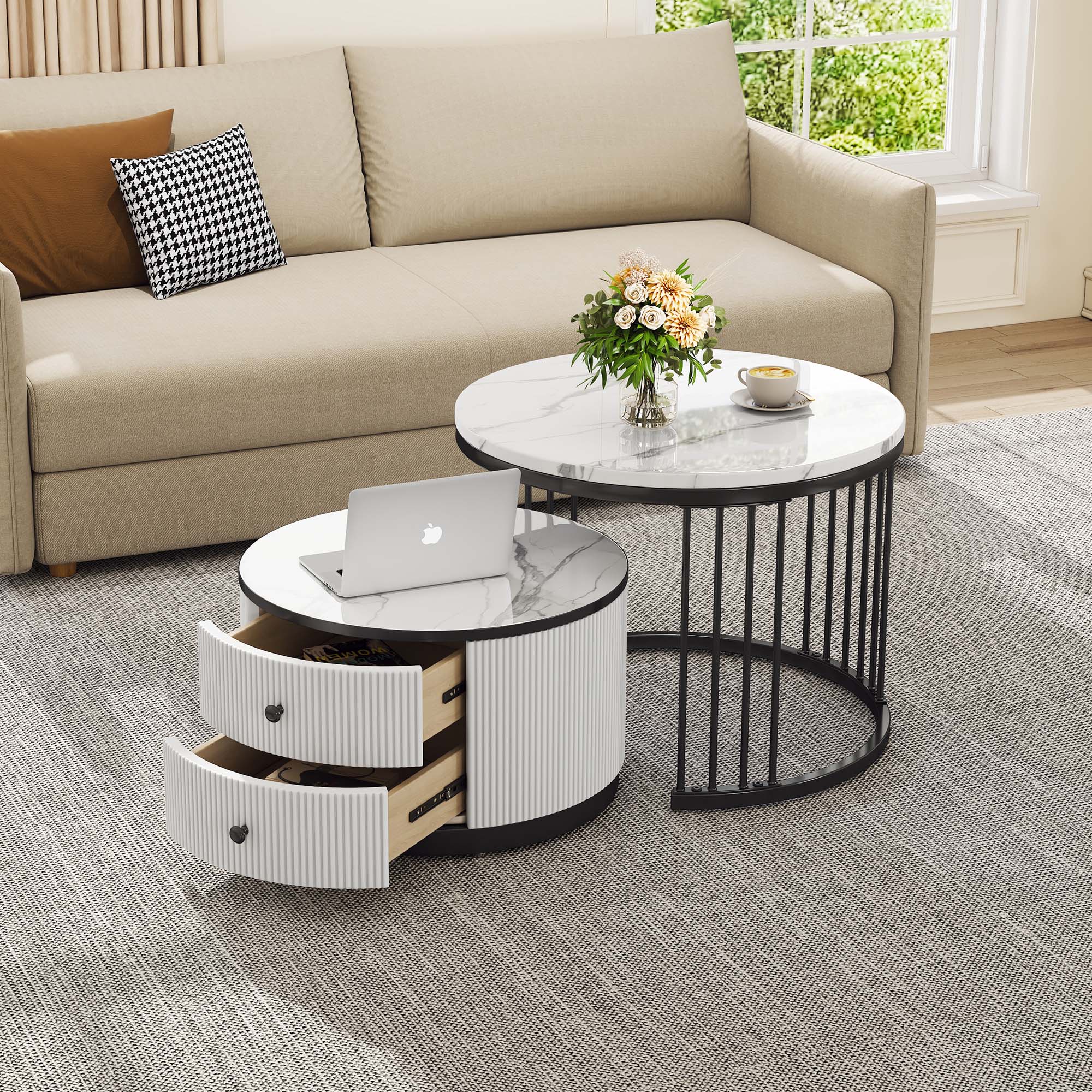 Tavolini rotondi moderni: idee e design per il soggiorno | Casa di Stile