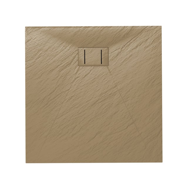 Piatto Doccia 80x80x2,6 CM Quadrato Tortora Effetto Pietra mod. Blend