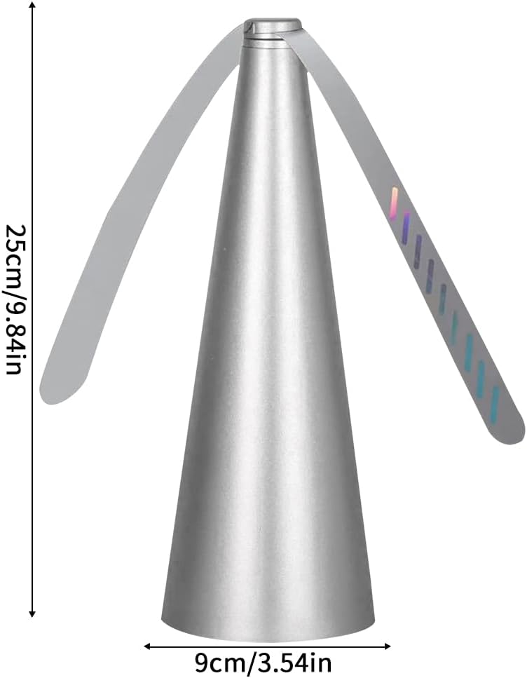 Ventilateur anti-insectes, ventilateur de table électrique portable et silencieux avec plusieurs pales pour dîner, pique-nique et barbecue (argent) - 6