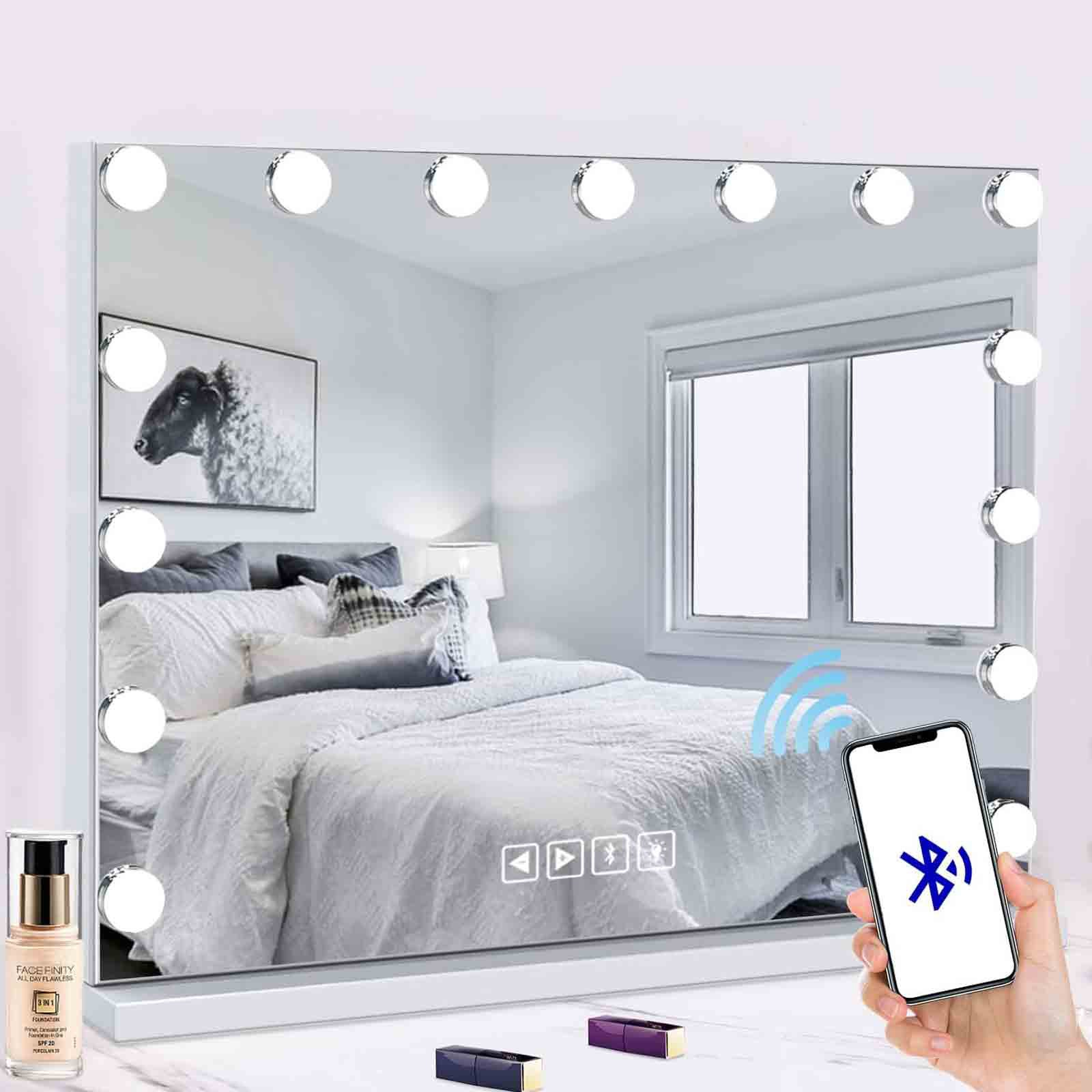 Miroir Led de Maquillage 58x46cm - Bluetooth