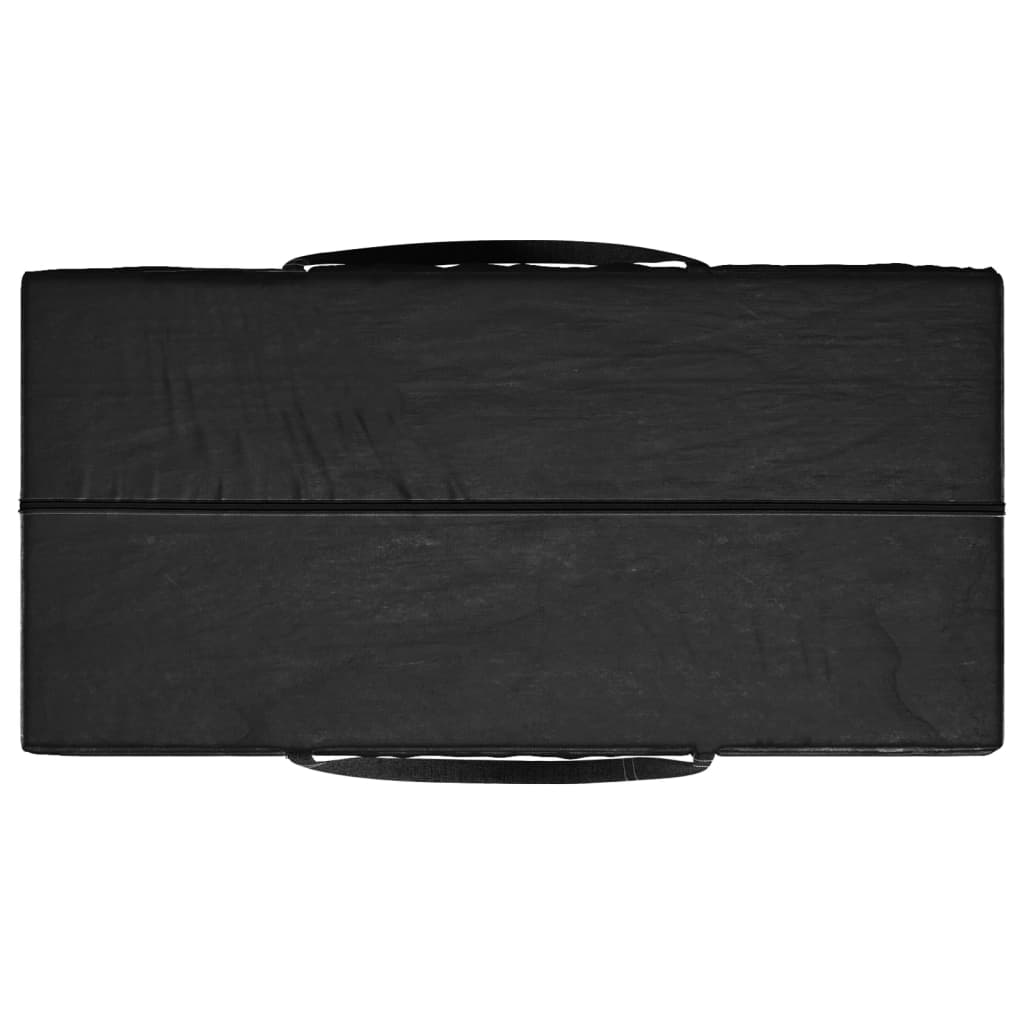 Sac de rangement pour coussins de jardin noir 150x75x75 cm PE - 5