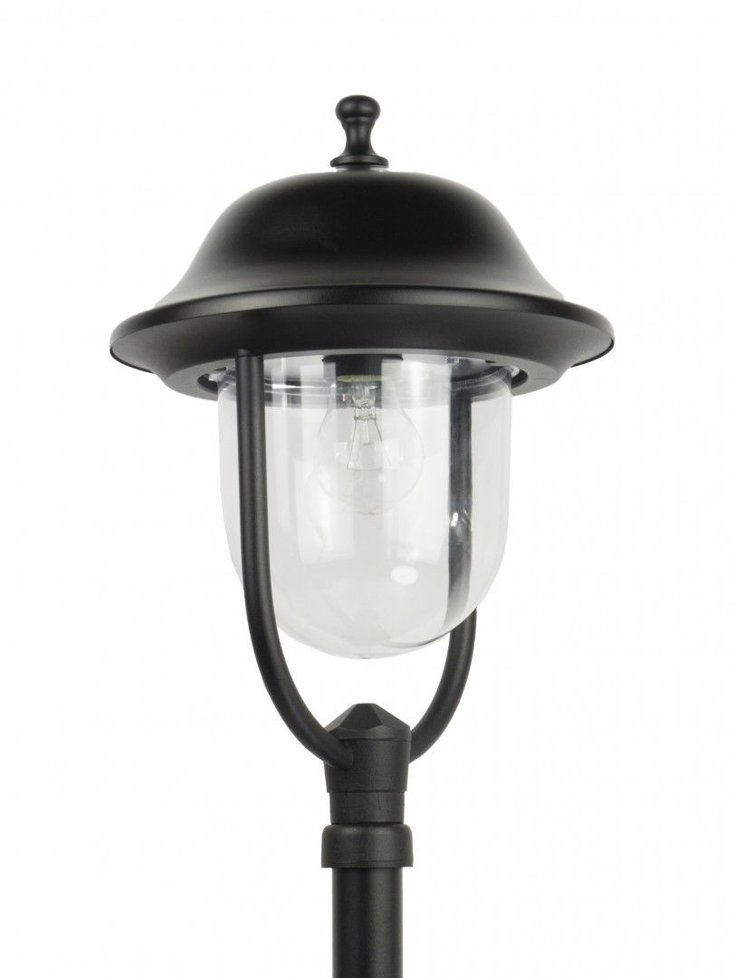 Latarnia ogrodowa Prince czarna 1xE27x60W IP43 wym: 167 x 25 x 25 cm aluminium SU-MA