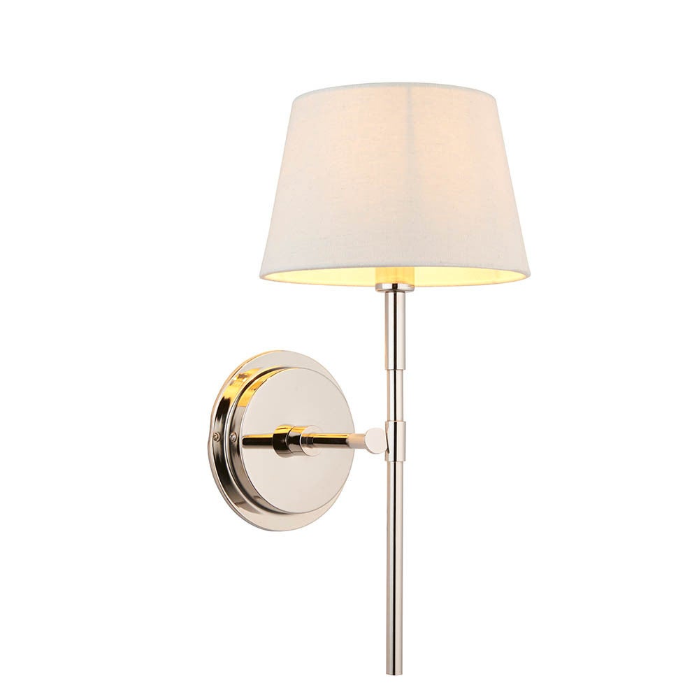 Kinkiet RENNES &amp; CICI niklowy 1xE14x15W metal wym:47,5x20,5x27cm IP20 Endon