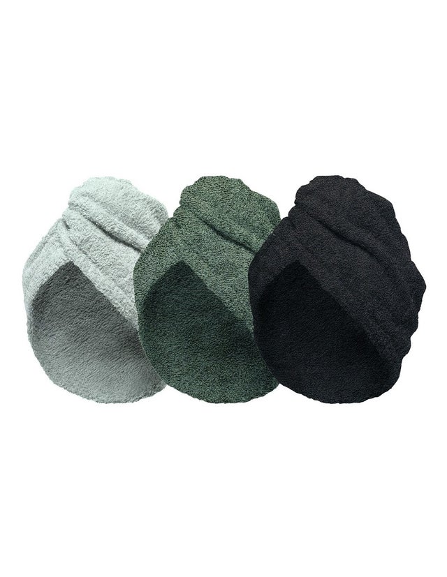 Serviette Sèche Cheveux Marron - 25x73cm