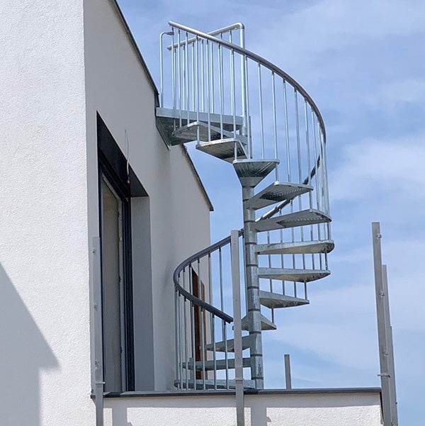 Escada em espiral metálica para exterior GARDENSPIN ø155 - 16+1D -ALT.399.5cm -SOGEM - 4