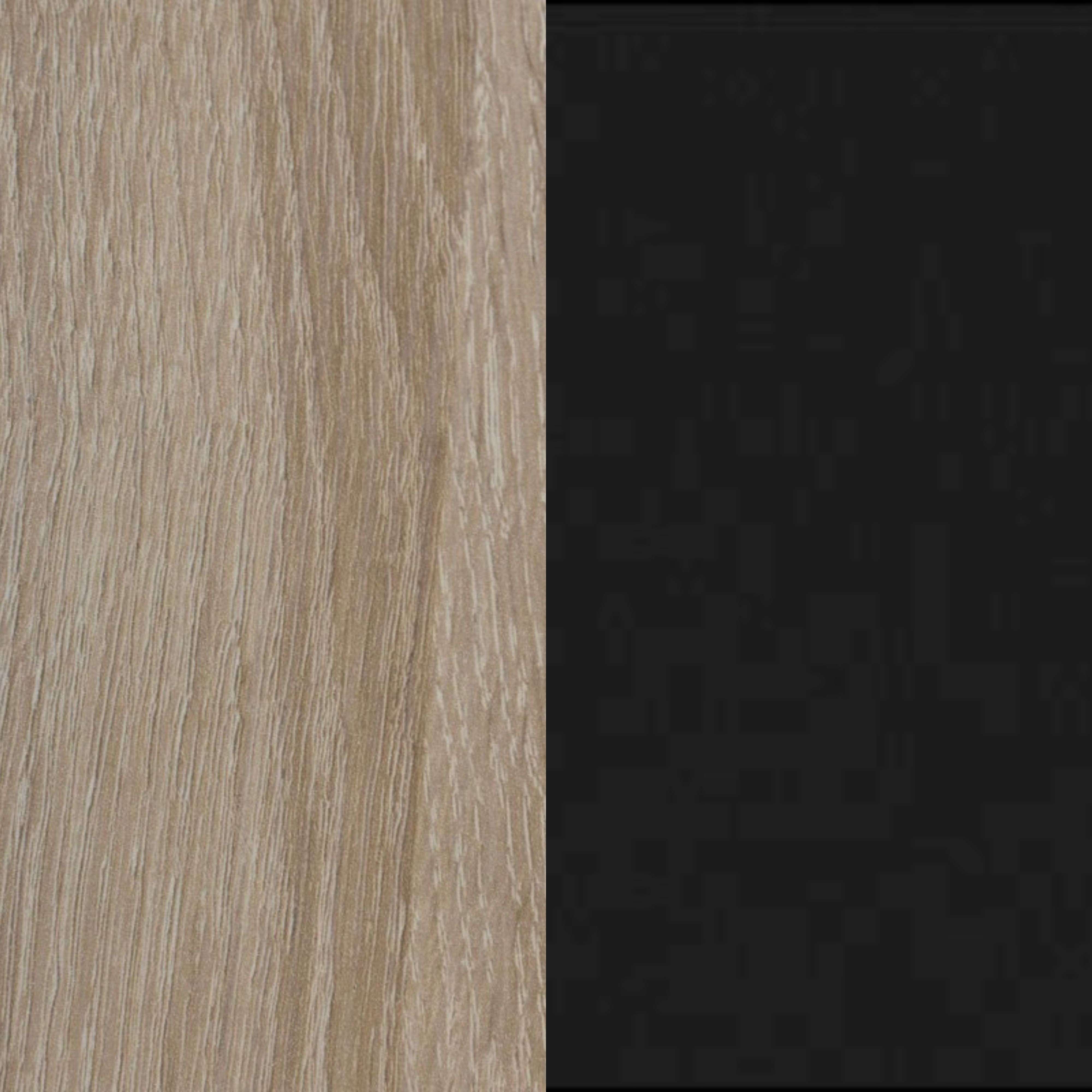 Table à manger rectangulaire décor bois et noir 4 personnes Derek-- - 6