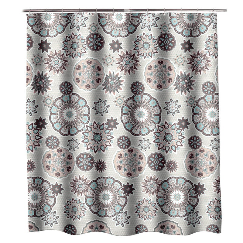 YOZSLGU Cortina De Ducha Con Diseño De Piedras Zen, Flores, Hojas De Bambú, Spa, Masaje, Meditación, Relajante, Estética, Tela Para Decoración De Baño, Cortinas Con Ganchos