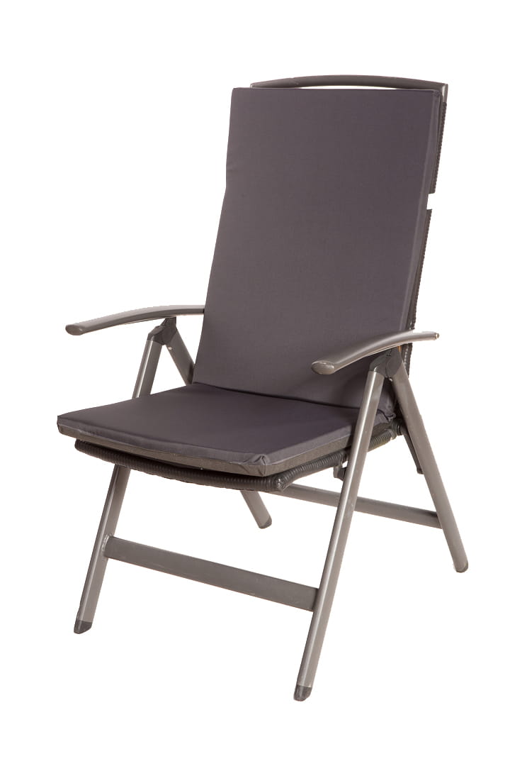 Cojín para silla 110x47x4cm 1 pieza| cojín para silla de jardín antracita| cojín para sillón de exterior| cojín para asiento con respaldo alto