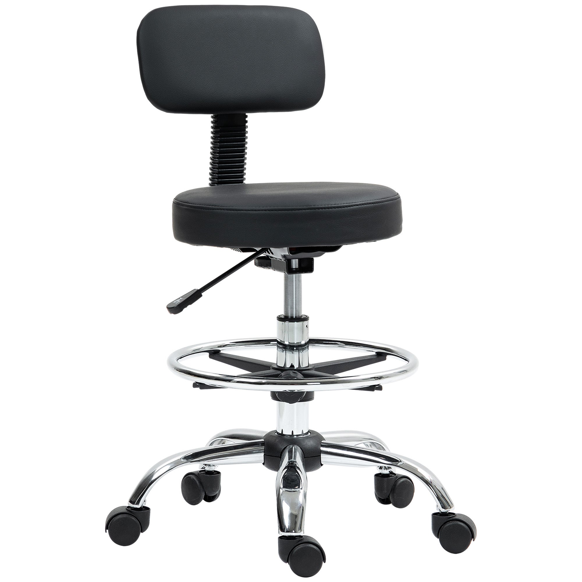 Sweetcrispy Sedia Da Ufficio Ergonomicacon Poggiatesta E Braccioli Regolabili, Girevole 360° – Nero