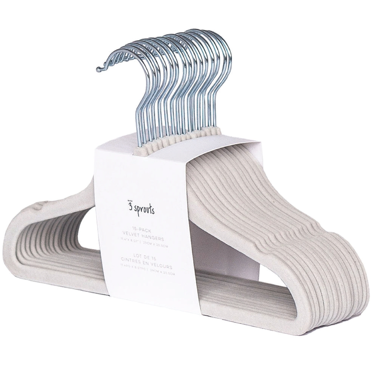 Simplify Lot De 25 Cintres En Velours Pour Enfants, Design