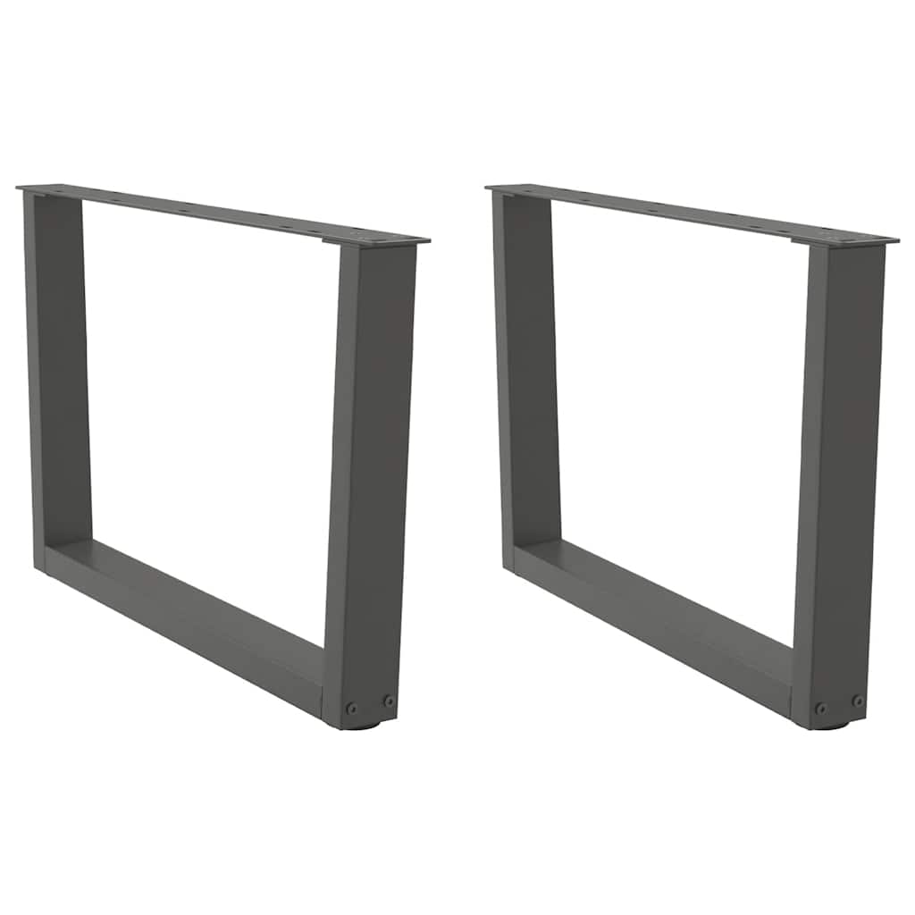 Nogi do stolika kawowego w kształcie litery V 2 szt. Antracyt 70x(42-43,3) cm Stal vidaXL