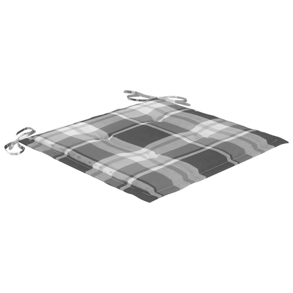 Chaises de jardin 4 pcs avec coussins Bois de teck massif 17 - 9