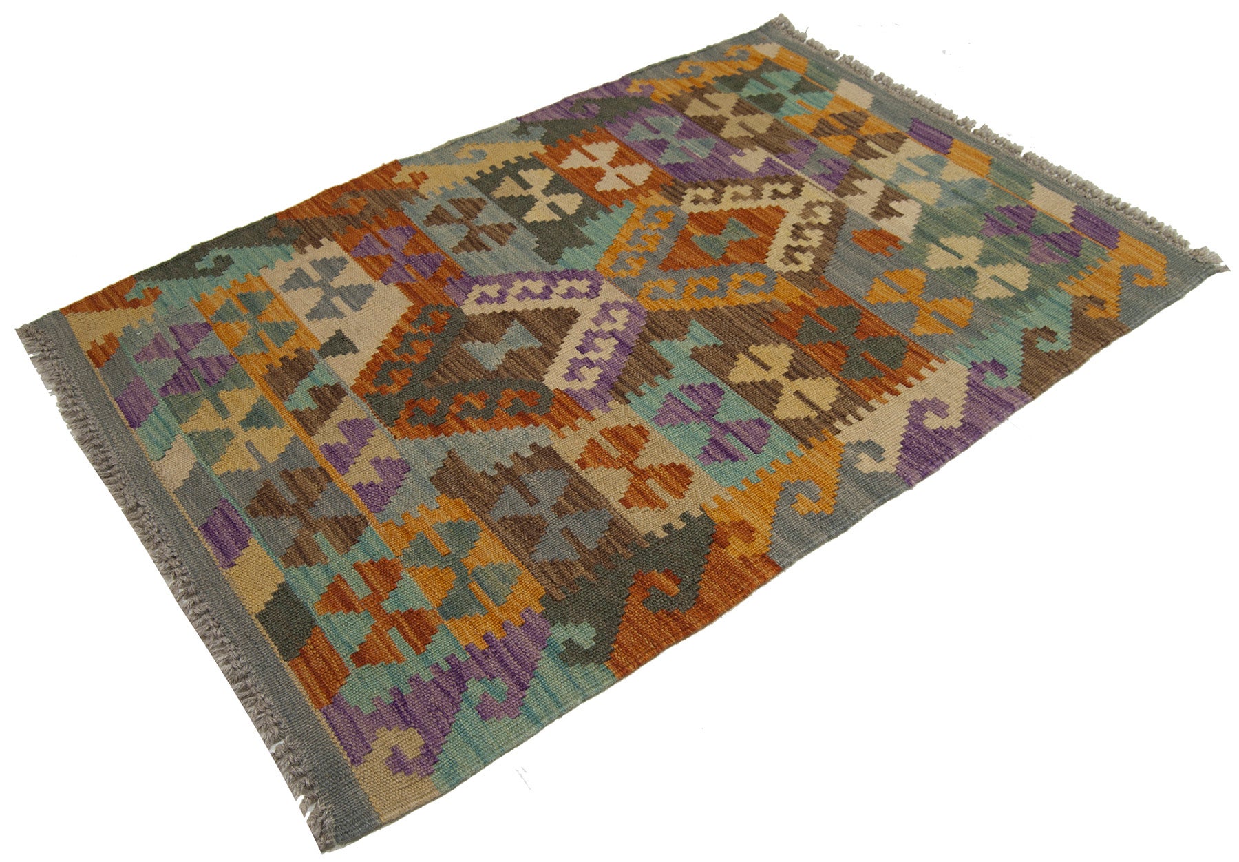 94x67 cm Oryginalny, ręcznie robiony kilim Klasyczny styl - Łatwy do czyszczenia