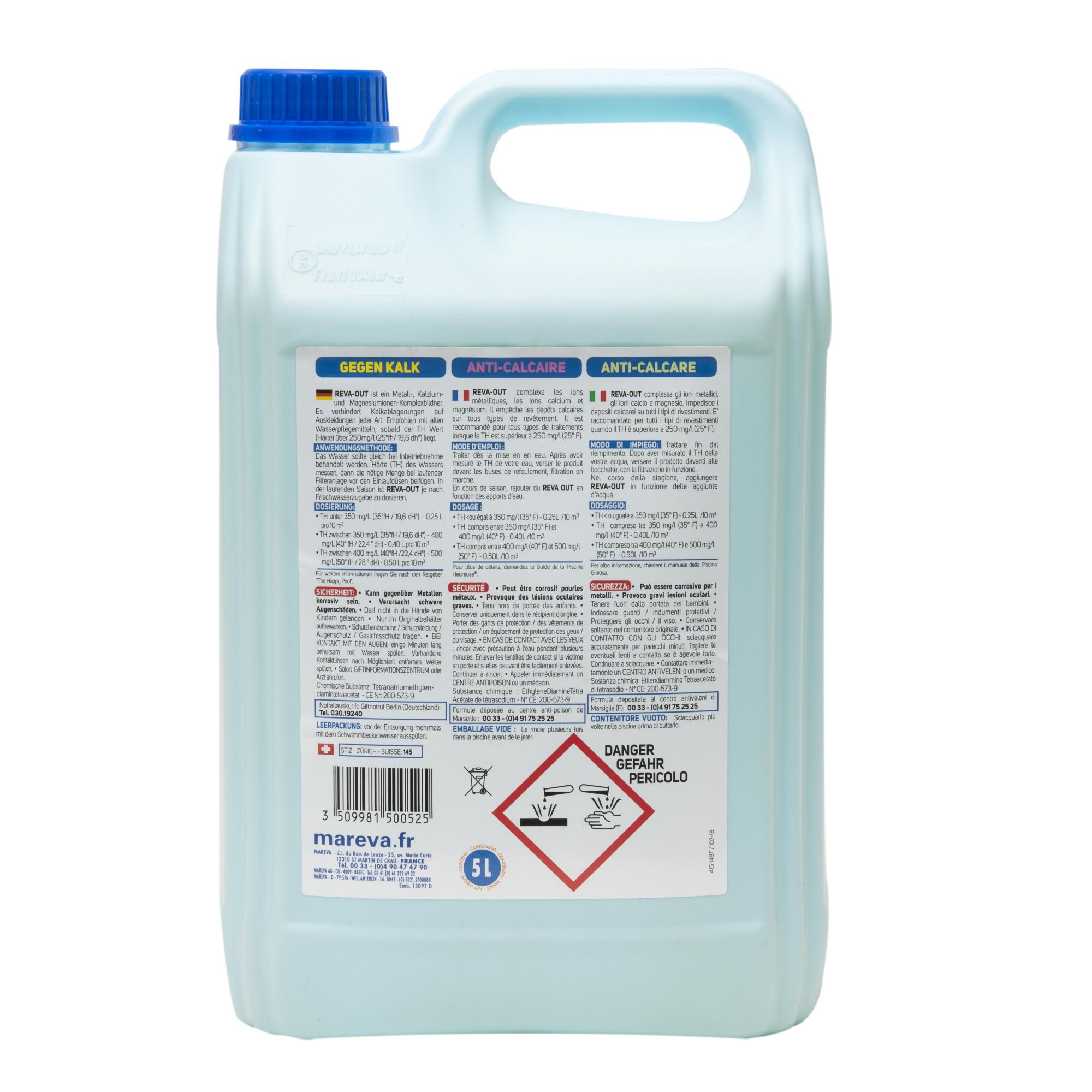 Anti calcaire Reva-out MAREVA - 5 L - 150052U - 4