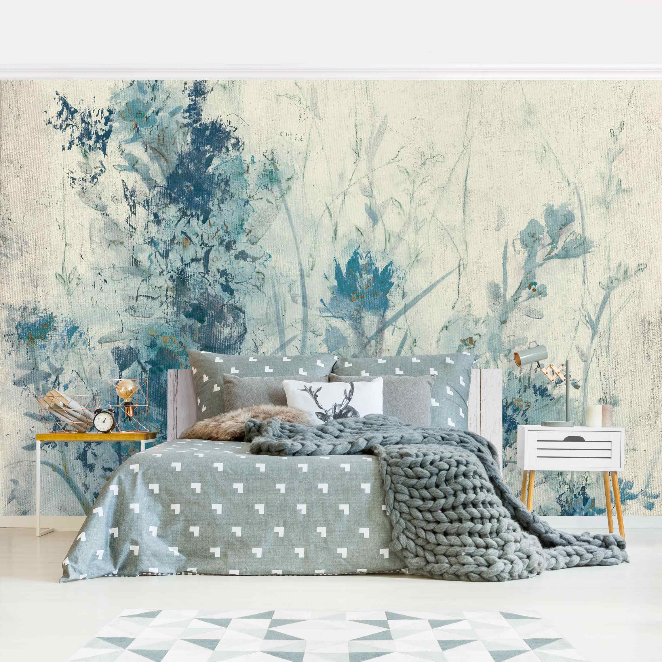 Mandala Wall Art Con Pietra Naturale E Cornice In Legno, Decorazione Murale Floreale Unica Per Soggiorno E Camera Da Letto
