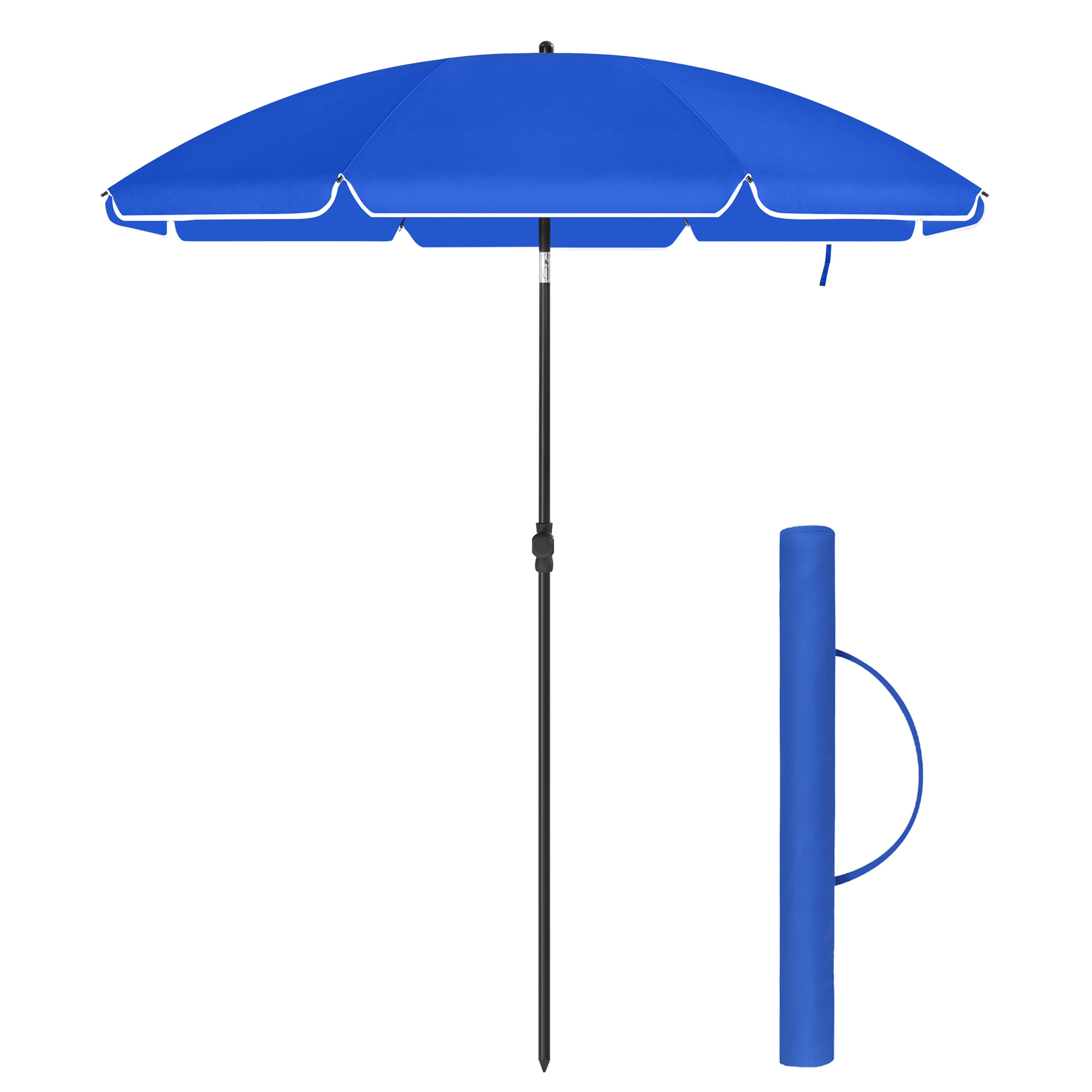 Rovsd Parasol Extérieur Hawaïen Inclinable Plage Et Jardin