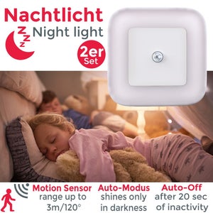 Veilleuses LED Sans Fil Avec Détecteur De Mouvement - Lot De 6 - Rechargeables USB - 3 Modes (lumière Froide/chaude/éteint) - Aimant Et Pâte Adhésive Inclus