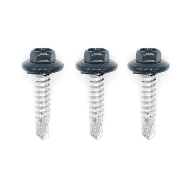 50 vis de fixation en plage pour support acier 5.5x25 Gris Anthracite RAL 7016