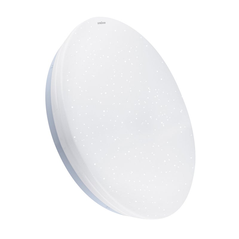 Plafon Karol okrągły biały LED 24W 4000K 2120lm wym: 6,5 x 38 cm IP44 tworzywo sztuczne Struhm