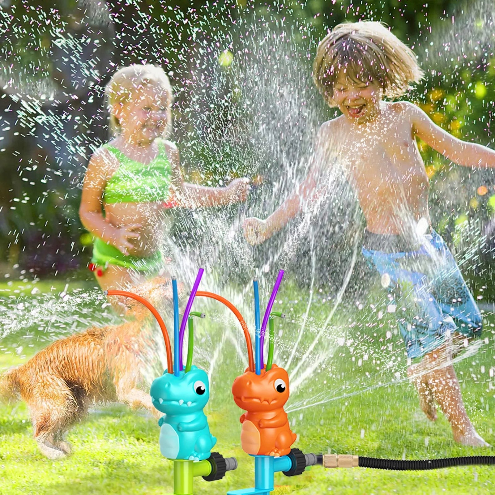 ZERONE Jouet d'arrosage de fusée spatiale Jouet Arroseur D'eau pour Enfants, Arroseurs D'eau