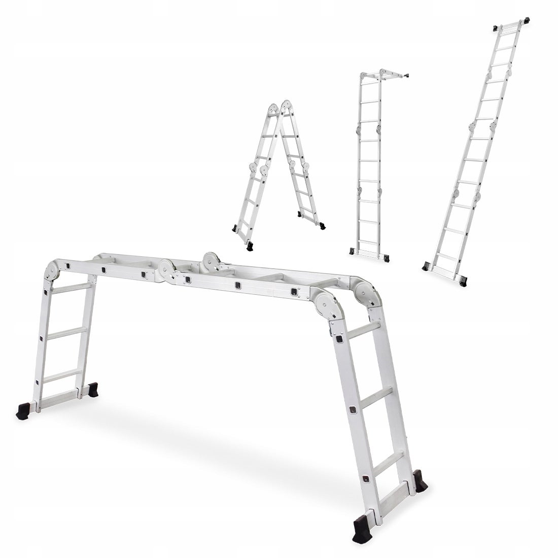 Drabina przegubowa z aluminium składana wielofunkcyjna 4x3 DRABEST
