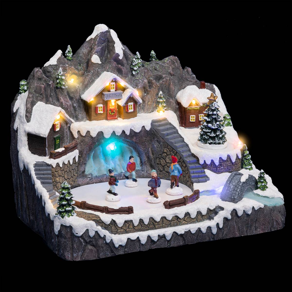 Village lumineux étang gelé musical 13 LED - Feeric lights & christmas - 3