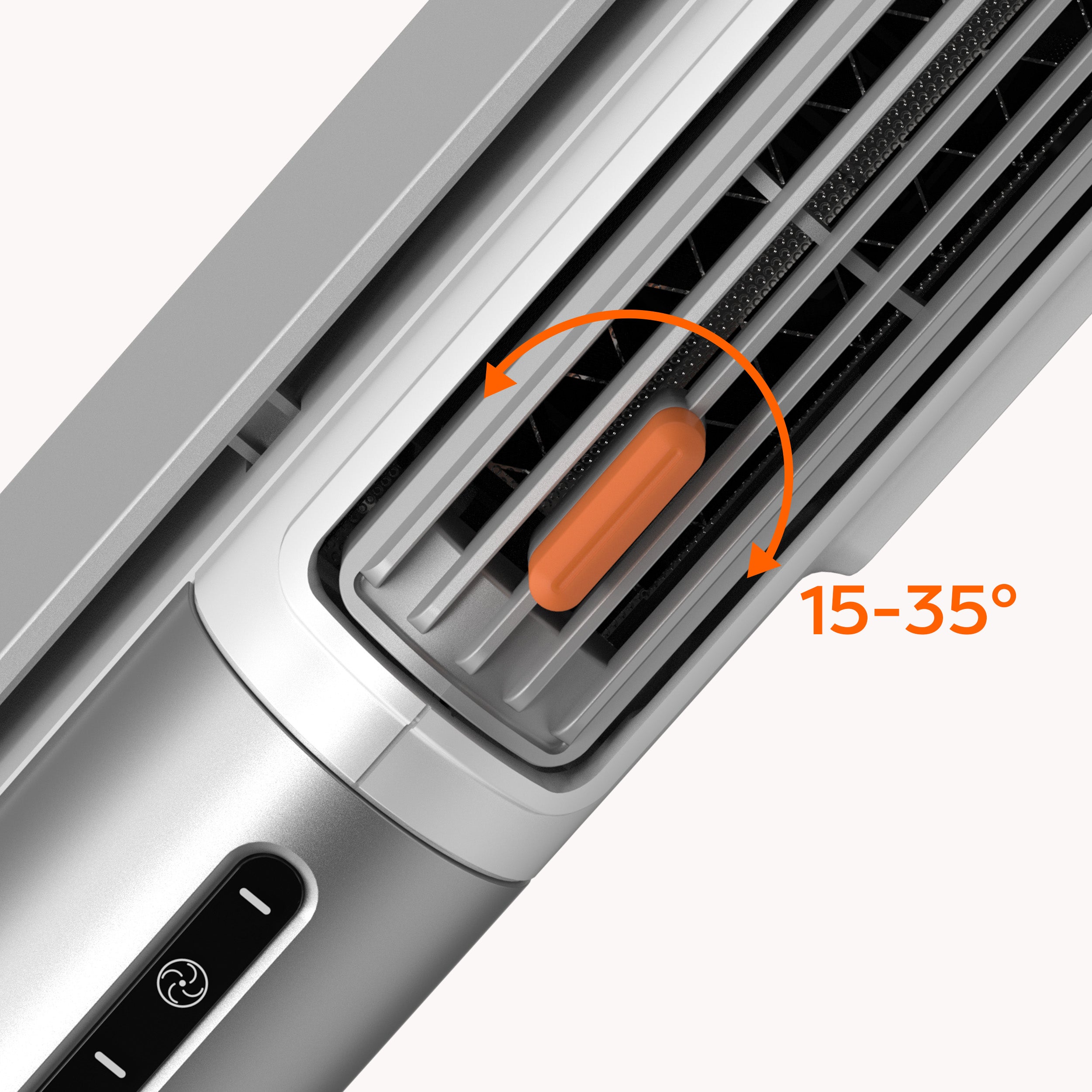 CIARRA Radiateur soufflant électrique mobile 400W Chauffage PTC 3 Niveaux Ventilation Minuterie 6h CBHCF516-W - 7