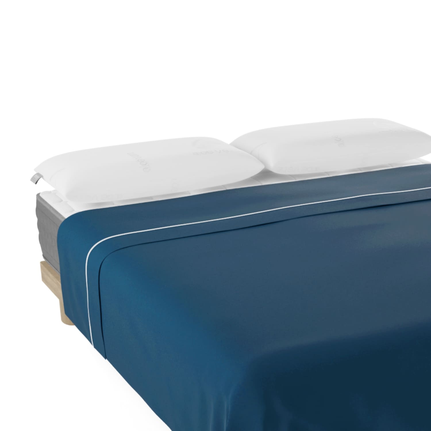 Nalui sábana encimera cama 150/160 azul 100% algodón 180 hilos, suave, fresca, transpirable, lavable a 30ºc