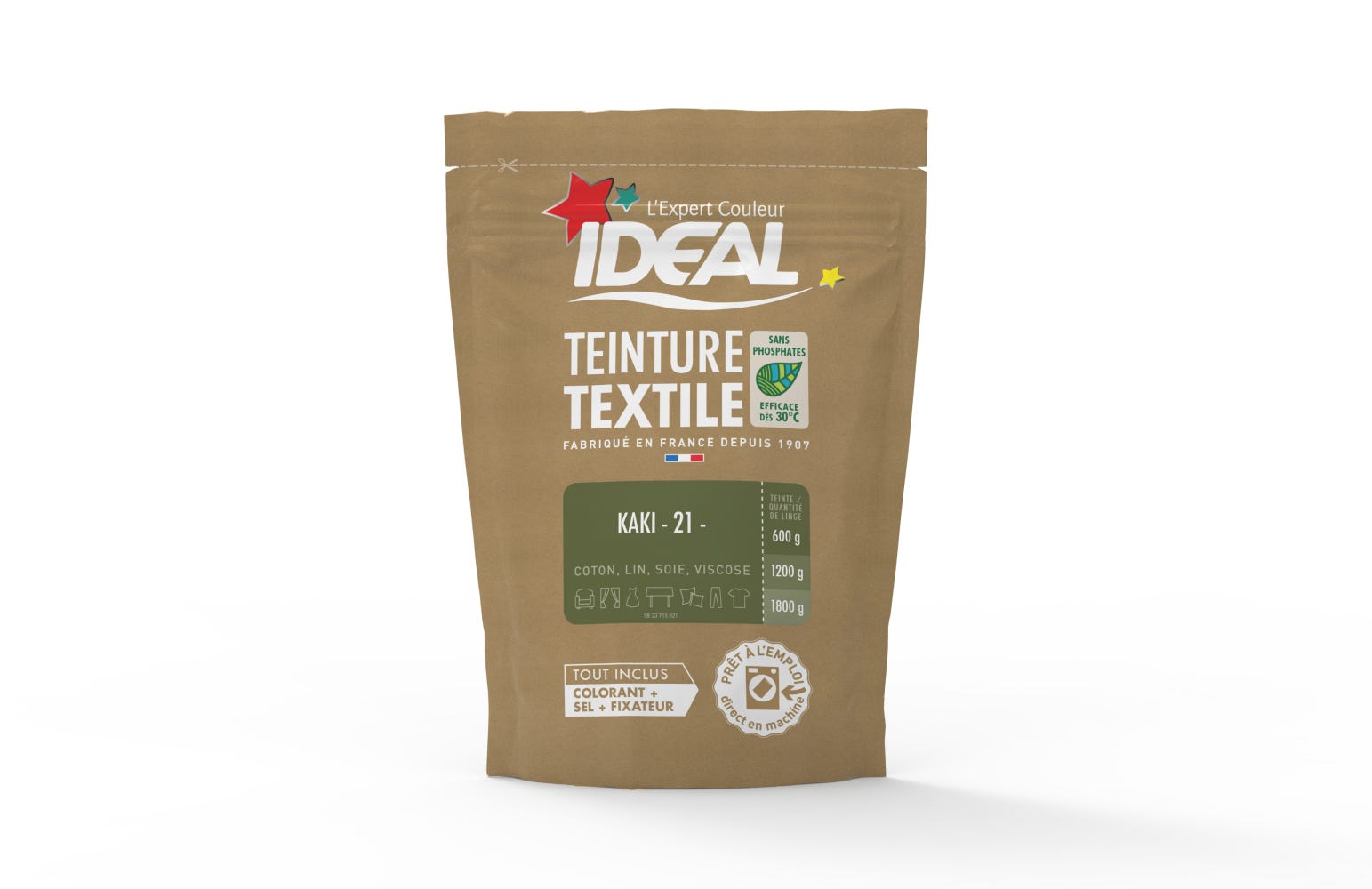 Tinte Textil Creative Seed Verde Caqui - 100 Ml, Para Algodón Y Lino - ¡Personaliza Tu Ropa Fácil!