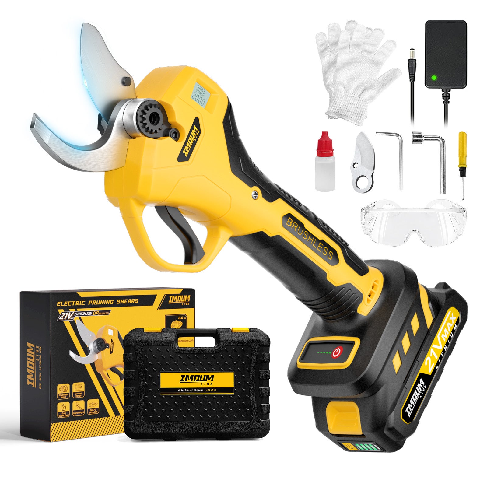 Sekator ręczny akumulatorowy IMOUM DJD30 bezszczotkowy 200 W 10-30 mm