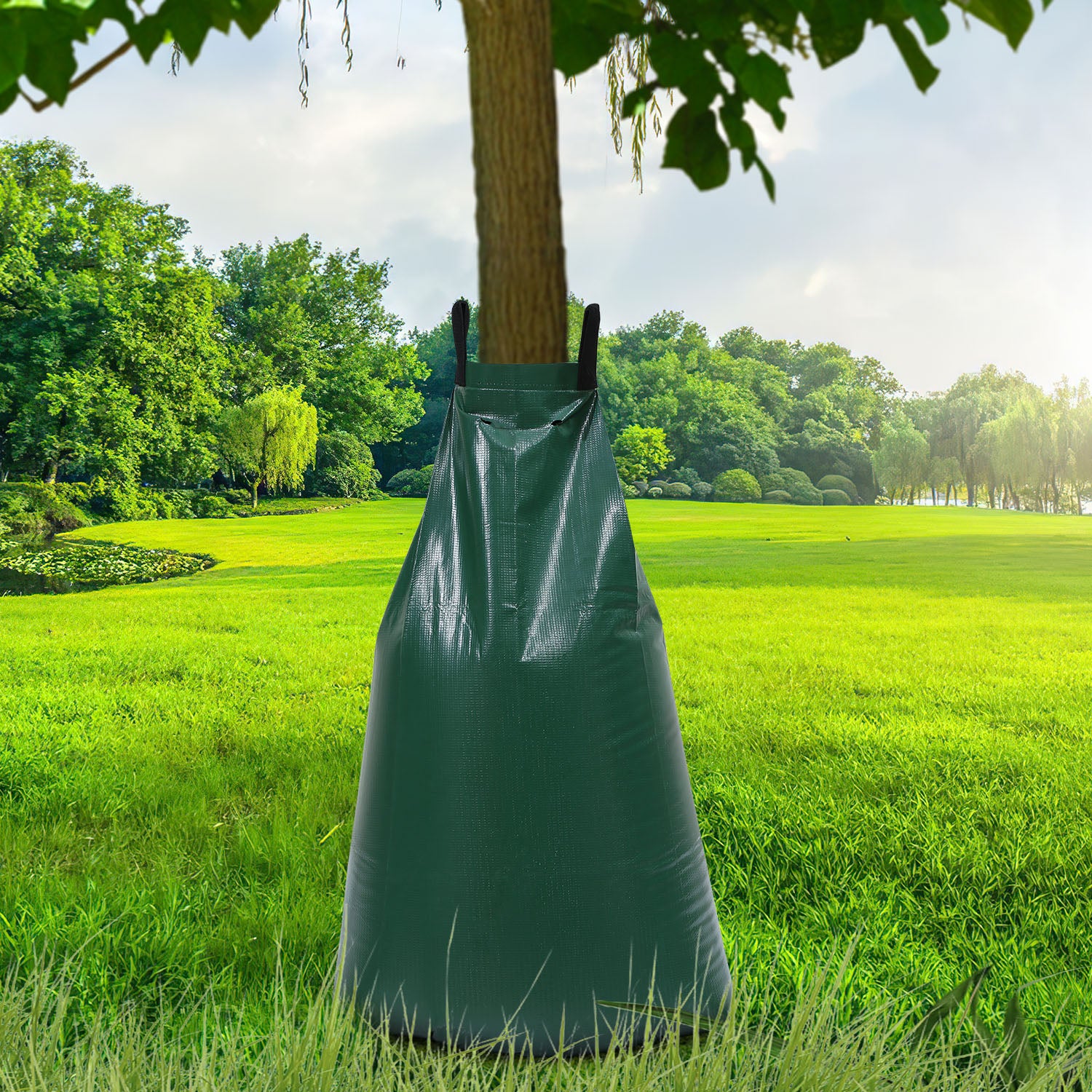 Sacco per rifiuti da giardino con manici Sacco per foglie Pop Up pieghevole Sacco per prato 272