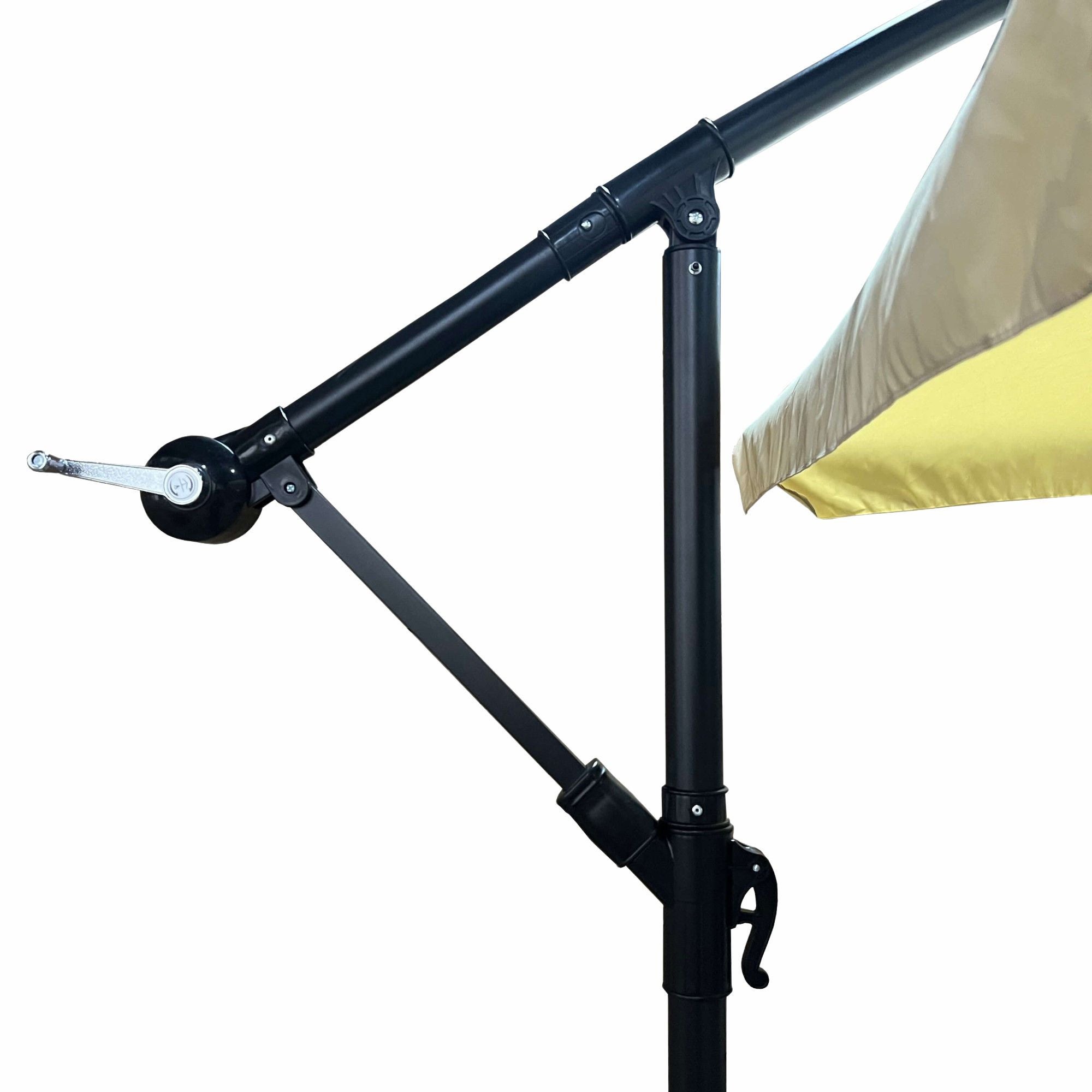 Parasol de jardin et de terrasse CYNIA imperméable en beige, Poids 11,7 kg Dimensions L300 x l300 x H245 cm - 5