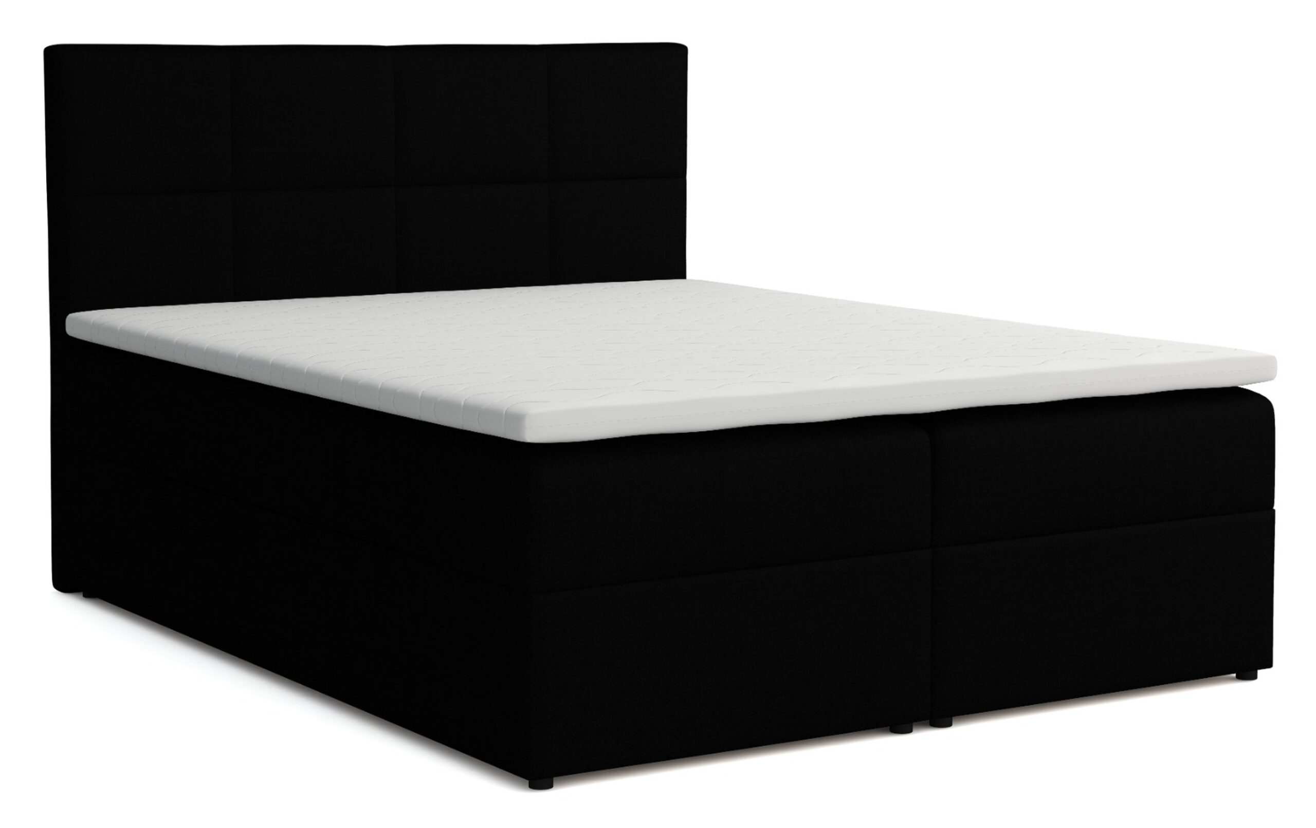 Lit Boxspring Betty avec 2 caissons de lit, lit rembourré dimensions ...