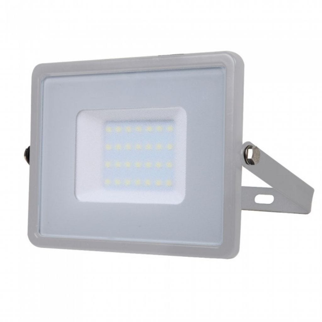 Faro LED SMD Chip Samsung 30W Color Gris 4000K IP65 | Leroy Merlin