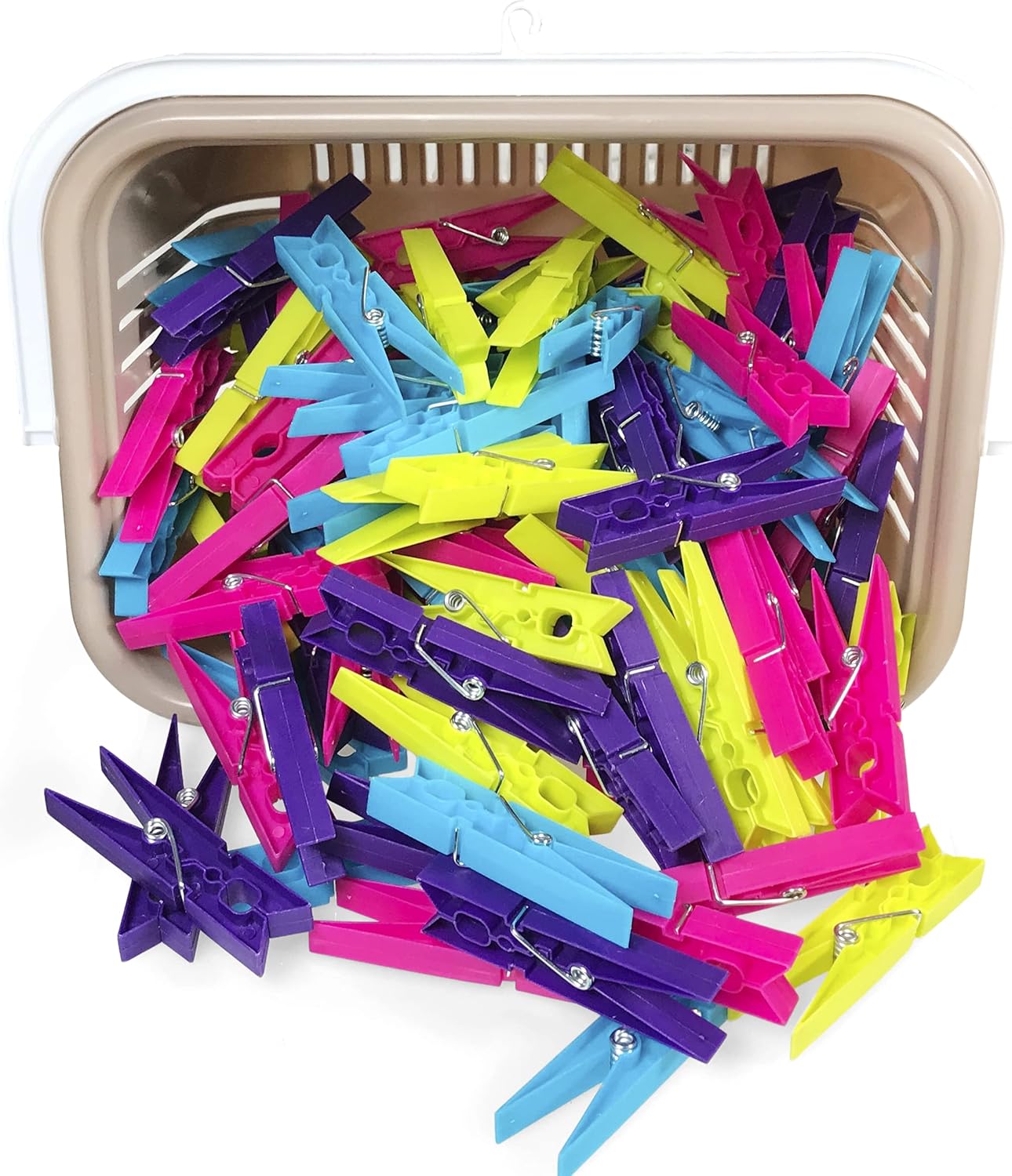 CASA CONFORTEVOLE | Pinzette di plastica | Mollette per bucato in plastica rettangolare | Tieni duro | Pacchetto con 48 unità | Leroy Merlin