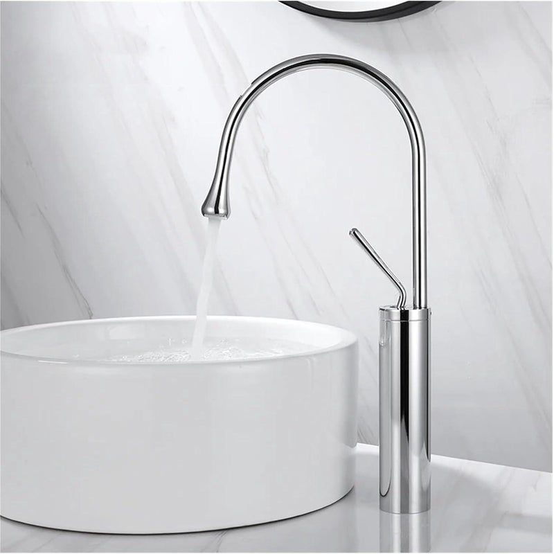 Bateria Kuchenna, Mieszacz Kuchenny Obrotowy 360°, Bateria Kuchenna z Wysoką Wylewką, Bateria Zlewozmywakowa Zimna i Ciepła, Chrom 45cm