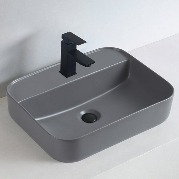 Bernstein Umywalka nablatowa KW8085 - Ceramika sanitarna - 50 x 40 x 13 cm