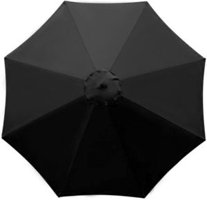 Telo Di Ricambio Per Ombrellone 2.7m 8 Stecche, Copertura Impermeabile Per Giardino, Colore Verde Scuro